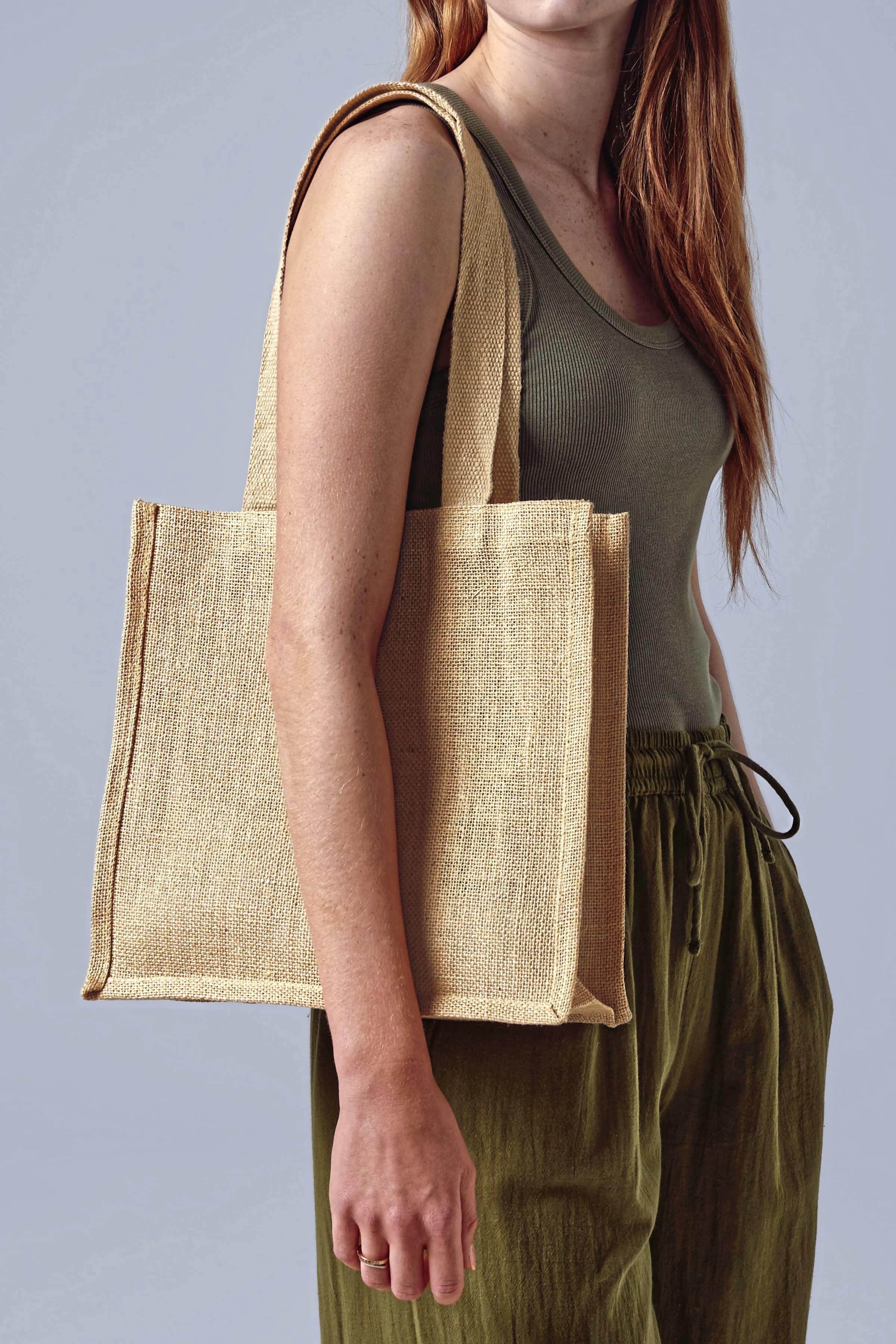 Jute Compact Shopper (WM406)