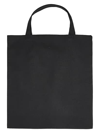 Baumwolltasche - kurze Henkel – Black